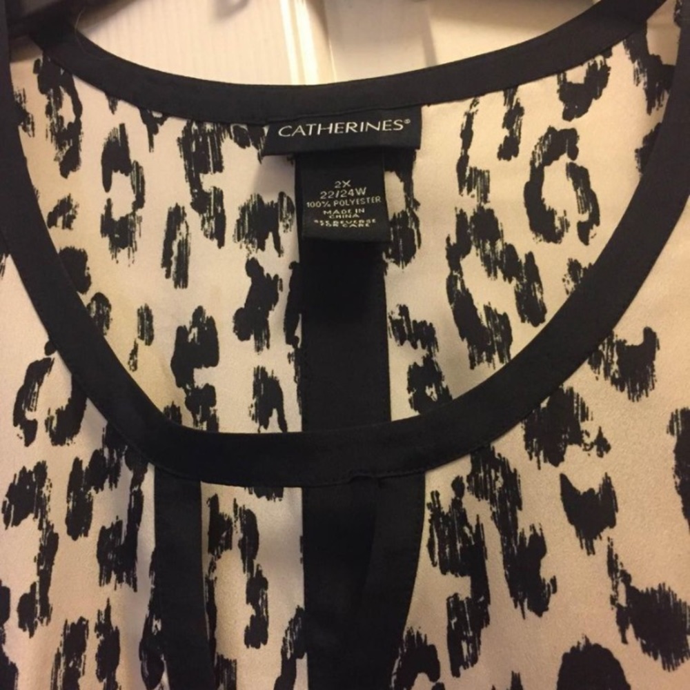 Catherine’s leopard blouse